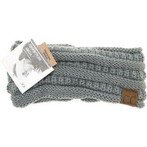 NWT Gray Ribbed Headband - Natural Gray